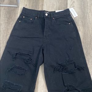 Black ripped baggy Jeans